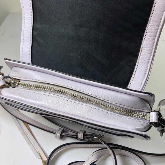 Rebecca Minkoff Women small leather crossbody bag off white ( slightly lilac) - Picture 4 of 8